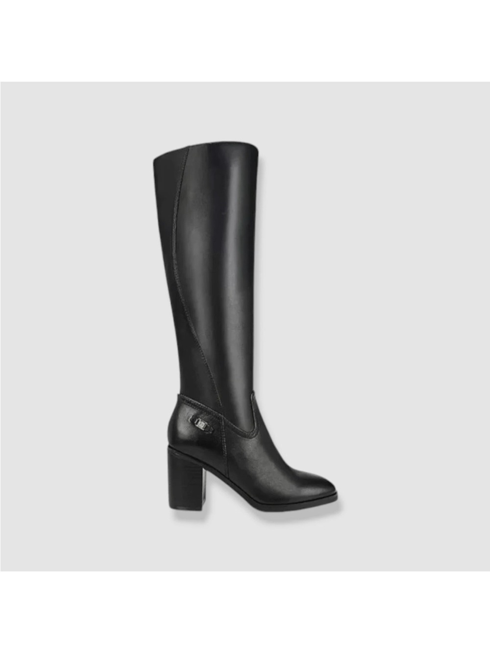 Giani Bernini Black Knee-High Block Heel Boot